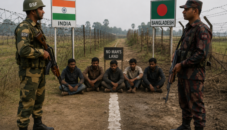 BSF-এর পুশব্যাক, BGB-র টালবাহানায় জিরো ল্যান্ডে ৫ বাংলাদেশি